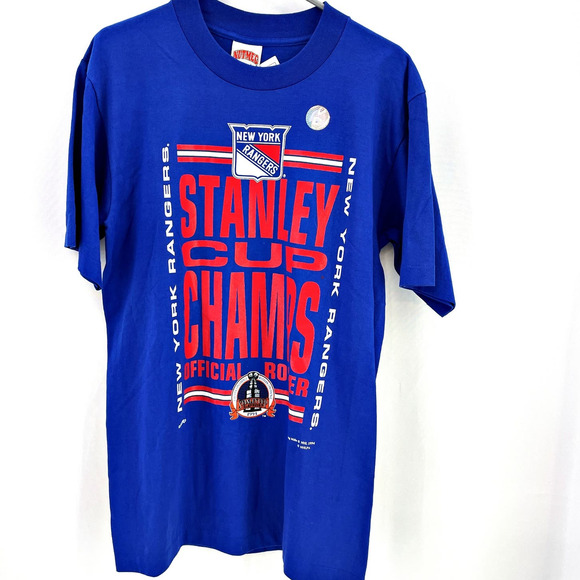 Nutmeg Other - Nutmeg 1994 New York Rangers Stanley Cup Champs Champions Official Tshirt NWT LG